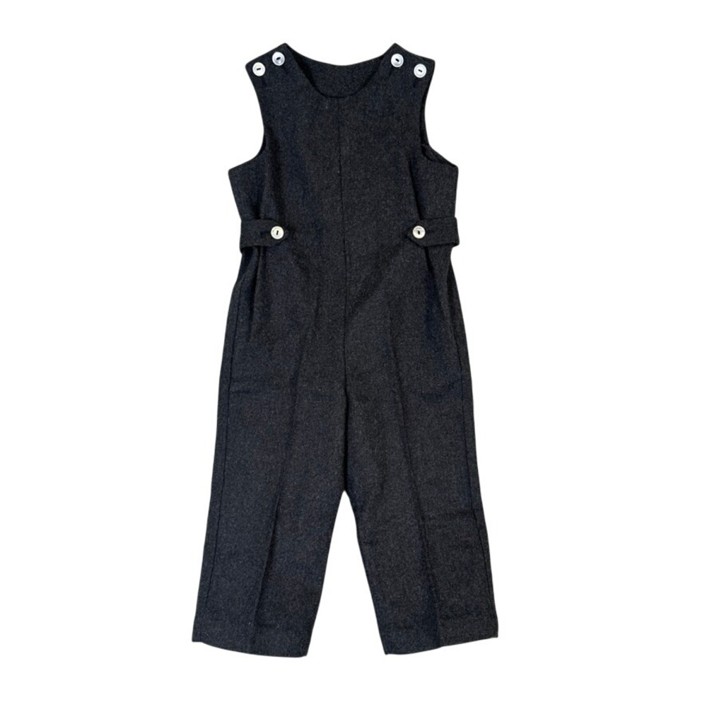 Vintage Imp Originals Toddler Wool Blend Jumpsuit Charcoal Gray T3 NWT USA